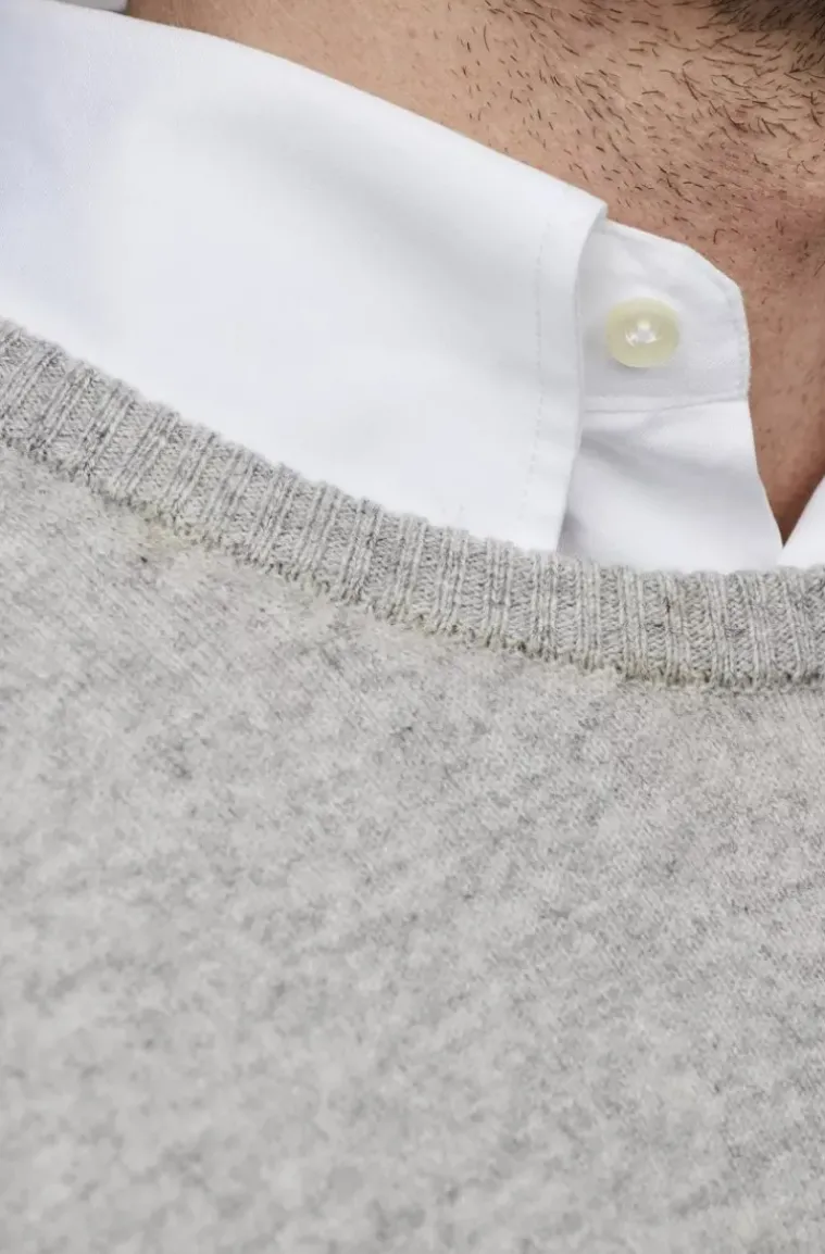 Hansen & Jacob - Pure Cashmere Crew Neck Knit - Light Grey 09