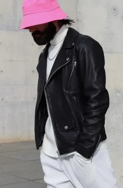 Human Scales - Adam Leather Jacket Black