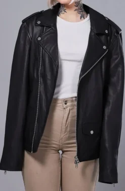 Human Scales - Adam Leather Jacket Black