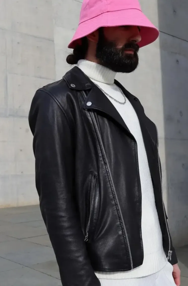 Human Scales - Adam Leather Jacket Black