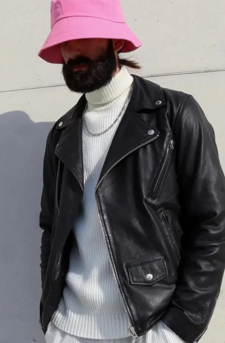 Human Scales - Adam Leather Jacket Black