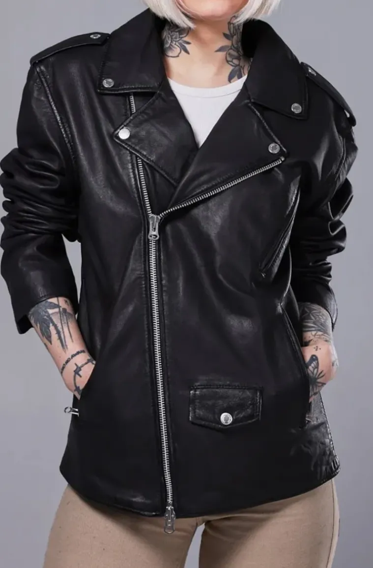 Human Scales - Adam Leather Jacket Black