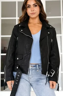 Human Scales - Leah Leather Jacket Black
