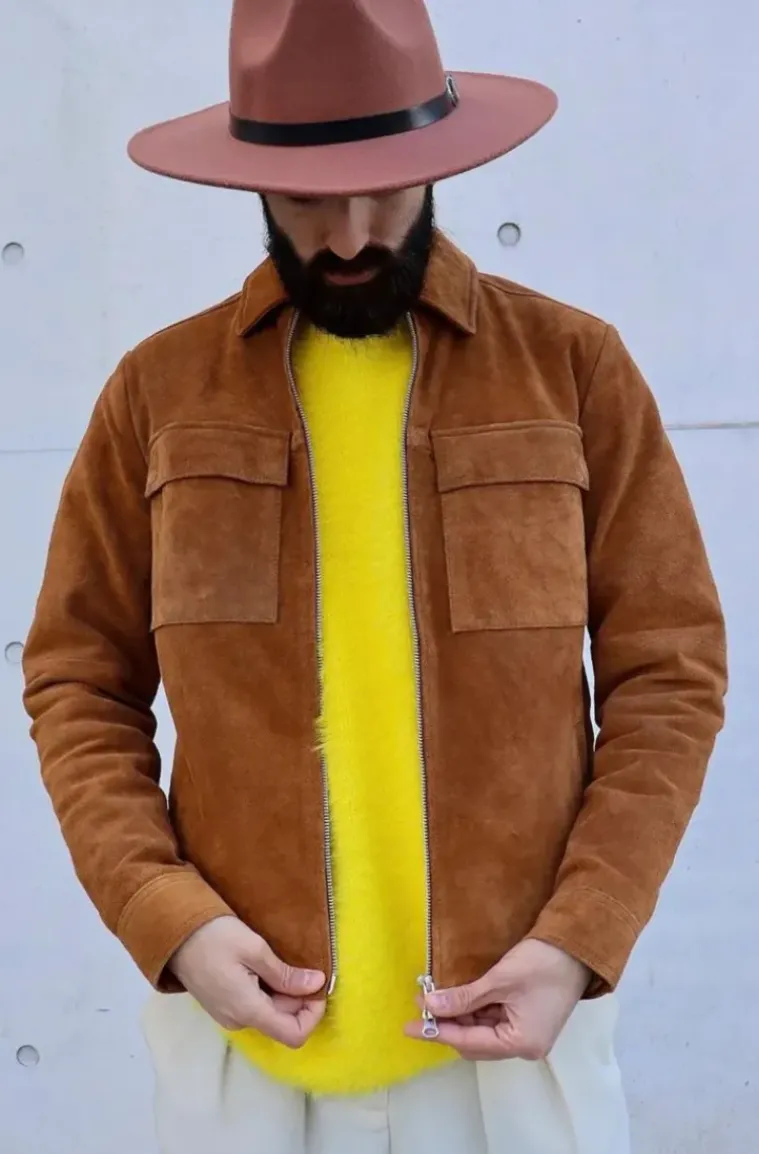 Human Scales - Rick Suede Jacket Copper