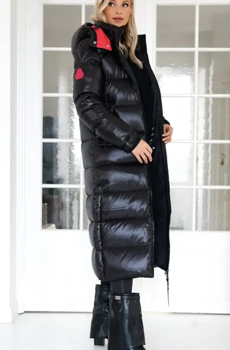 JACK1T - EZ Extra Long Puffer jacket - Black