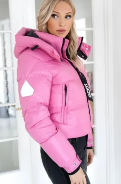 JACK1T - EZ Puffer Racer Hood - Bubbelgum Pink/Black
