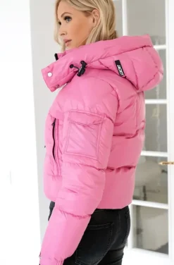 JACK1T - EZ Puffer Racer Hood - Bubbelgum Pink/Black