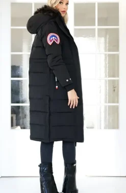 JACK1T - Neo Mountain Parka Extra Long - Black/Dark Bear