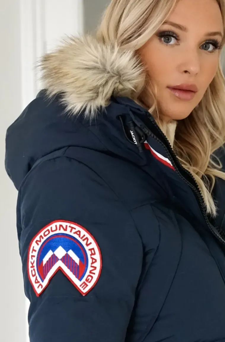 JACK1T - Neo Mountain Parka Extra Long - Ink/Wolf