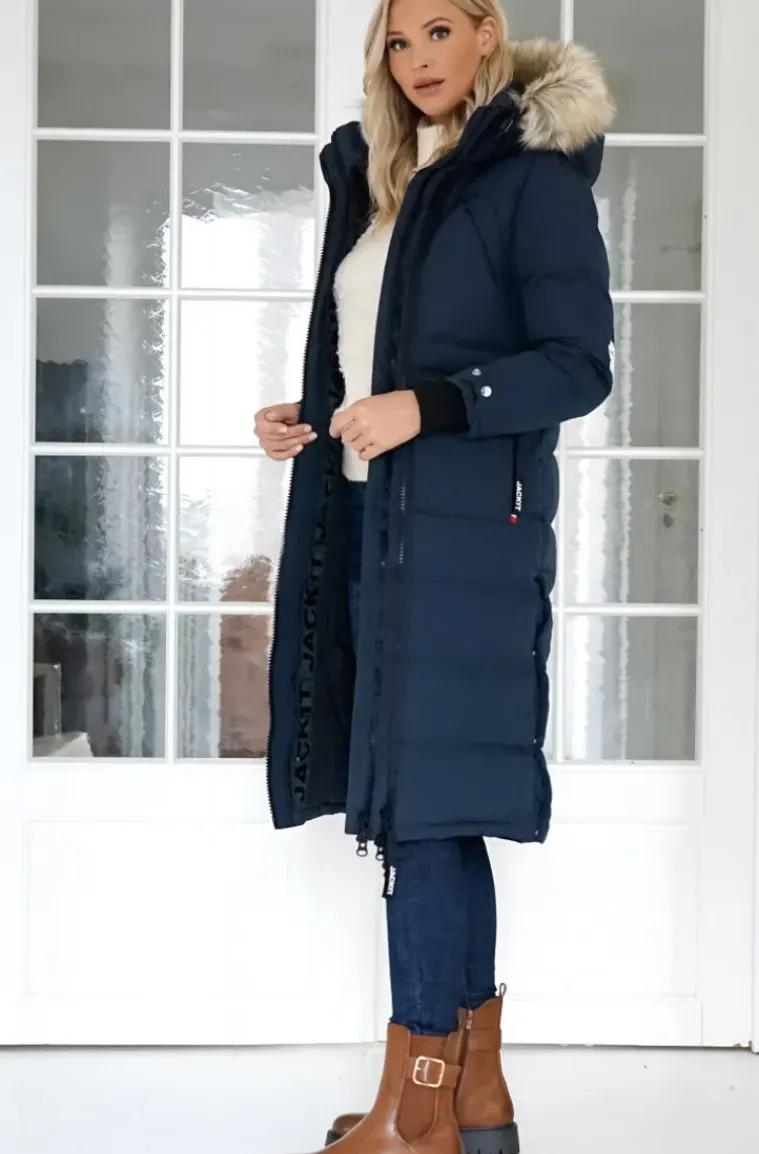 JACK1T - Neo Mountain Parka Extra Long - Ink/Wolf