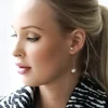 Jane & Sophie - Pearl long ear cuff gold