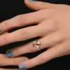 Jane and Sophie - Pearl Flat Ring - Silver