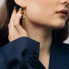 Jane and Sophiie - Circle Pin Earring - Gold