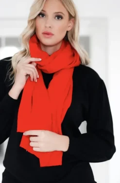 Mixed Brands - Angora Scarf 16197 - Red