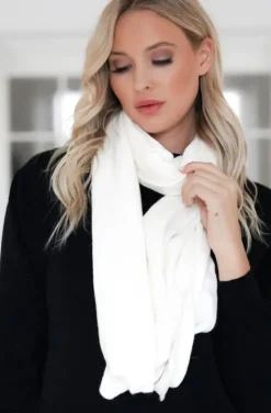 Mixed Brands - Angora Scarf 16197 - White