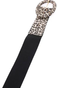 Mixed Brands - Animal Print Belt Leo - Beige