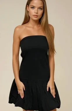 Mixed Brands - Ballon Dress 2595 - Black