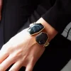 Mixed Brands - Bangle with 2 stones 550 - Black