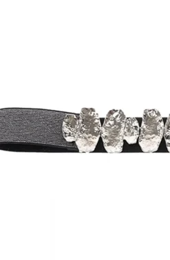 Mixed Brands - Belt with elastic - Silver