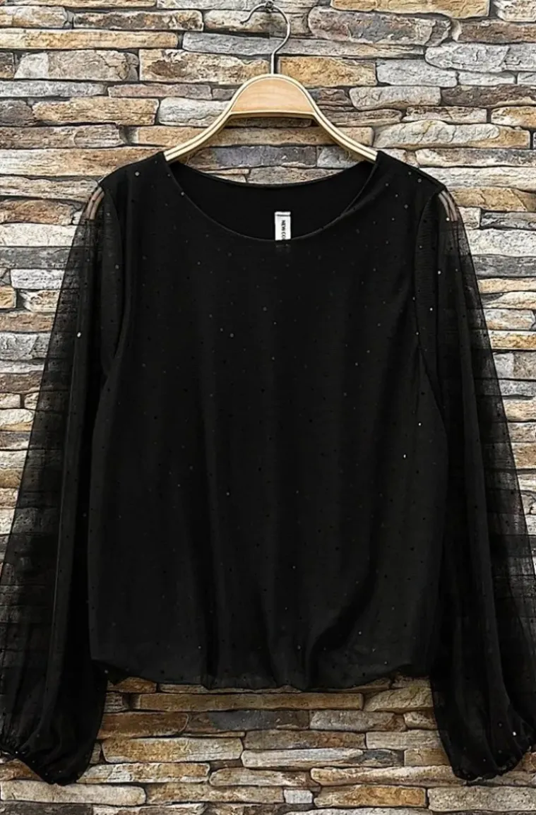 Mixed Brands - Blouse Kendal 18486 - Black Rhinestone
