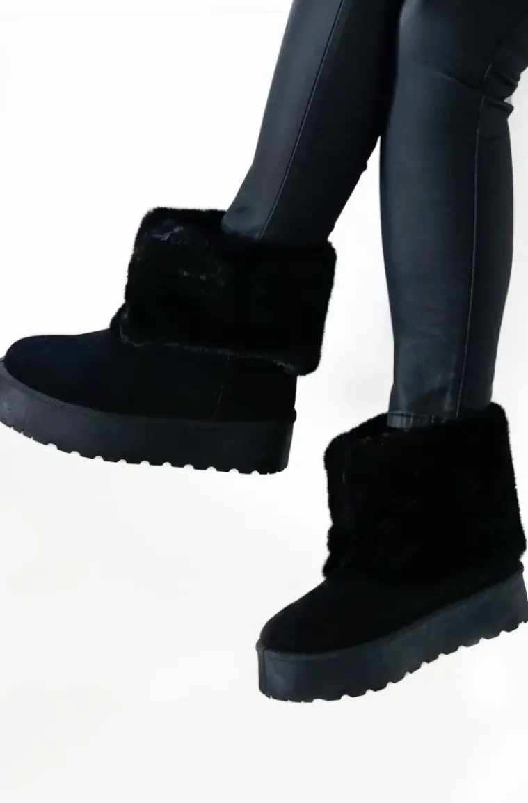 Mixed Brands - Boot with fake fur 2057 - Black