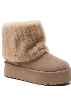 Mixed Brands - Boot with fake fur 2057 - Khaki