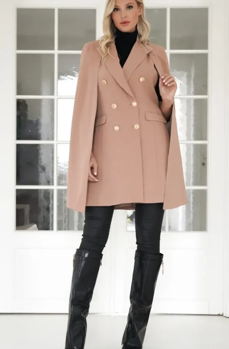 Mixed Brands - Cape Kavaj/Klänning1823 - Taupe