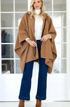 Mixed Brands - Cape Rollneck with zip - Brown