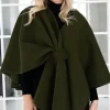 Mixed Brands - Cape with knot - Olive