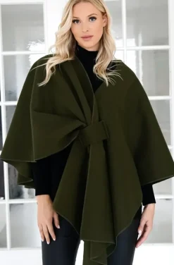 Mixed Brands - Cape with knot - Olive