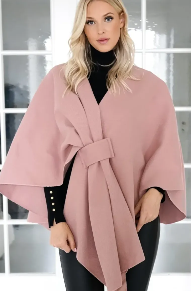 Mixed Brands - Cape with knot - Pastel Pink