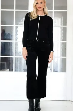 Mixed Brands - Cardigan with contrast 6112 - Black