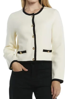 Mixed Brands - Chanel Style Cardigan - 6186 - Panna