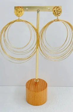 Mixed Brands - Circle earrings BO148 - Gold