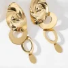 Mixed Brands - Circle Earrings I02-165 - Gold