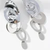 Mixed Brands - Circle Earrings I02-165 - Silver