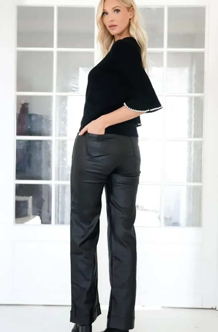 Mixed Brands - Coated pant Long 9249 - Black