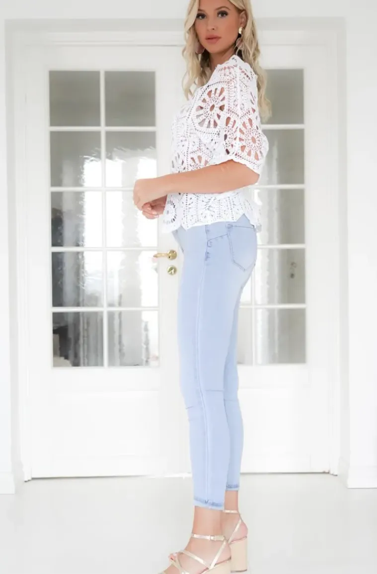 Mixed Brands - Crochet Top Hena 1584 - White