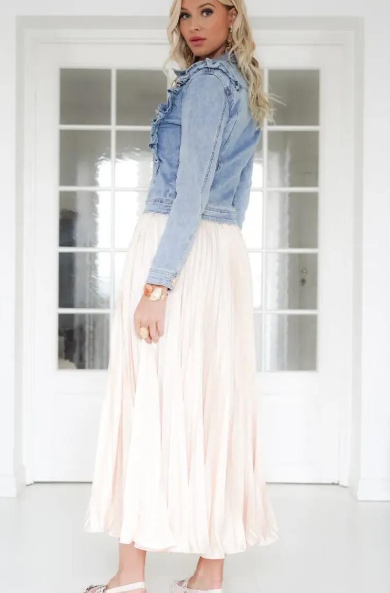 Mixed Brands - Denim jacket frills C16406 - Blue
