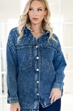 Mixed Brands - Denim Shirt jacket 1003 - Blue