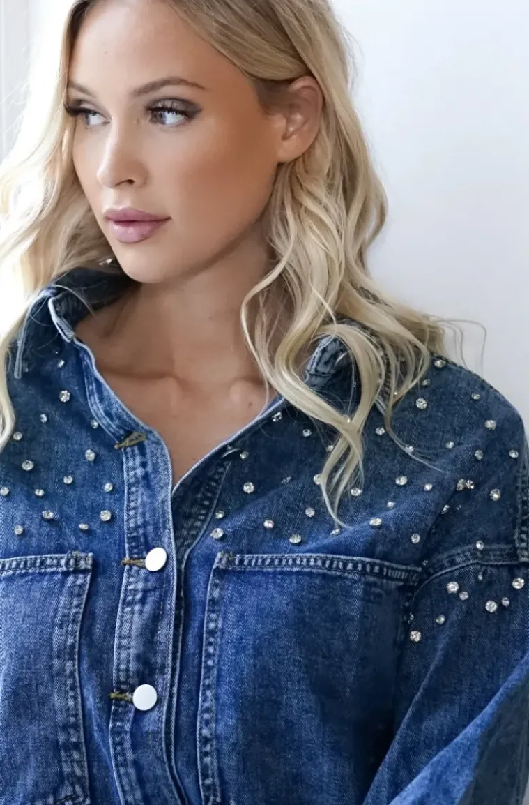 Mixed Brands - Denim Shirt jacket 1003 - Blue
