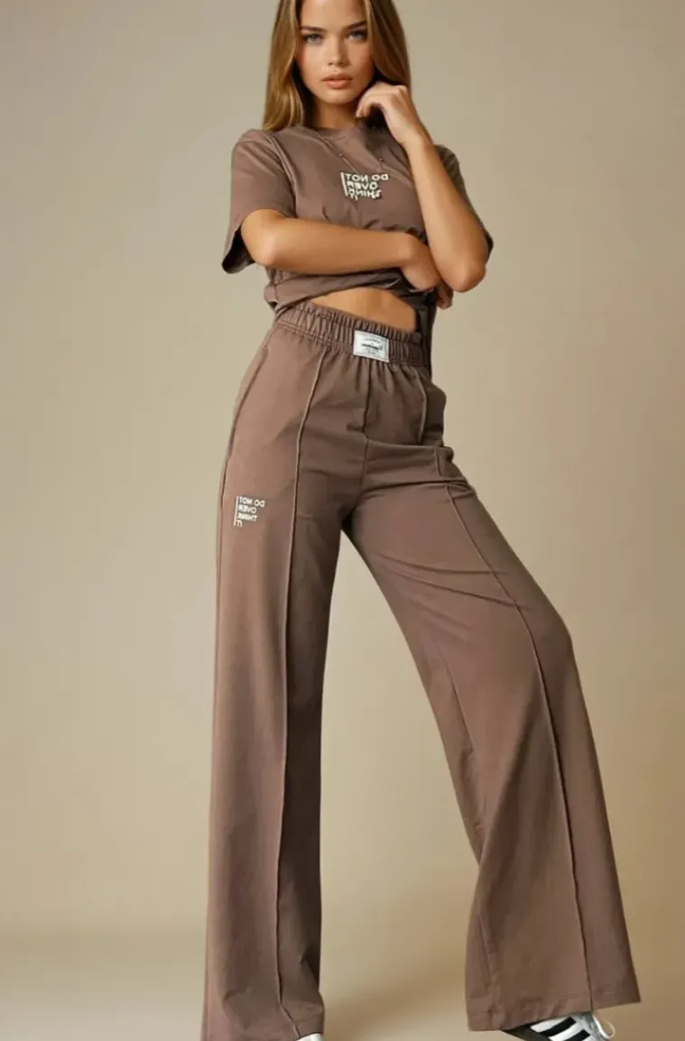 Mixed Brands - Do not Overthink Palazzo Set 11077 - Camel