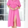 Mixed Brands - Dress 22301 Fuxia
