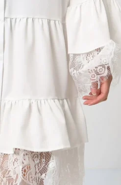 Mixed Brands - Dress with Lace 8505-3043 - White