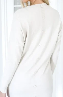 Mixed Brands - Dress with long sleeves - 9005 - Beige