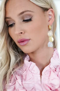 Mixed Brands - Earrings BO154 - Gold Ivory