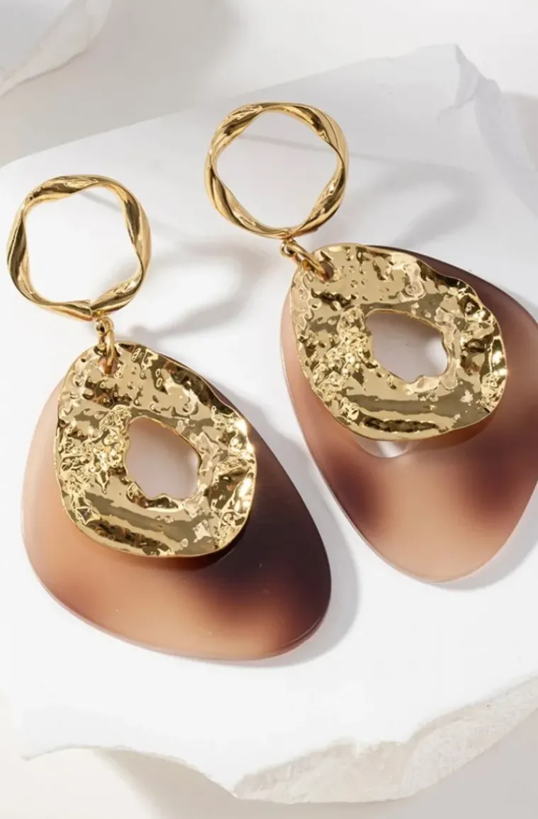Mixed Brands - Earrings Jennie 102342 - Camel