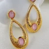 Mixed Brands - Earrings LLB051 - Gold Rose