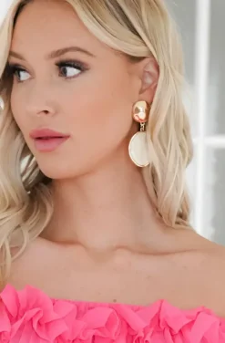 Mixed Brands - Earrings two circles 666900 - White