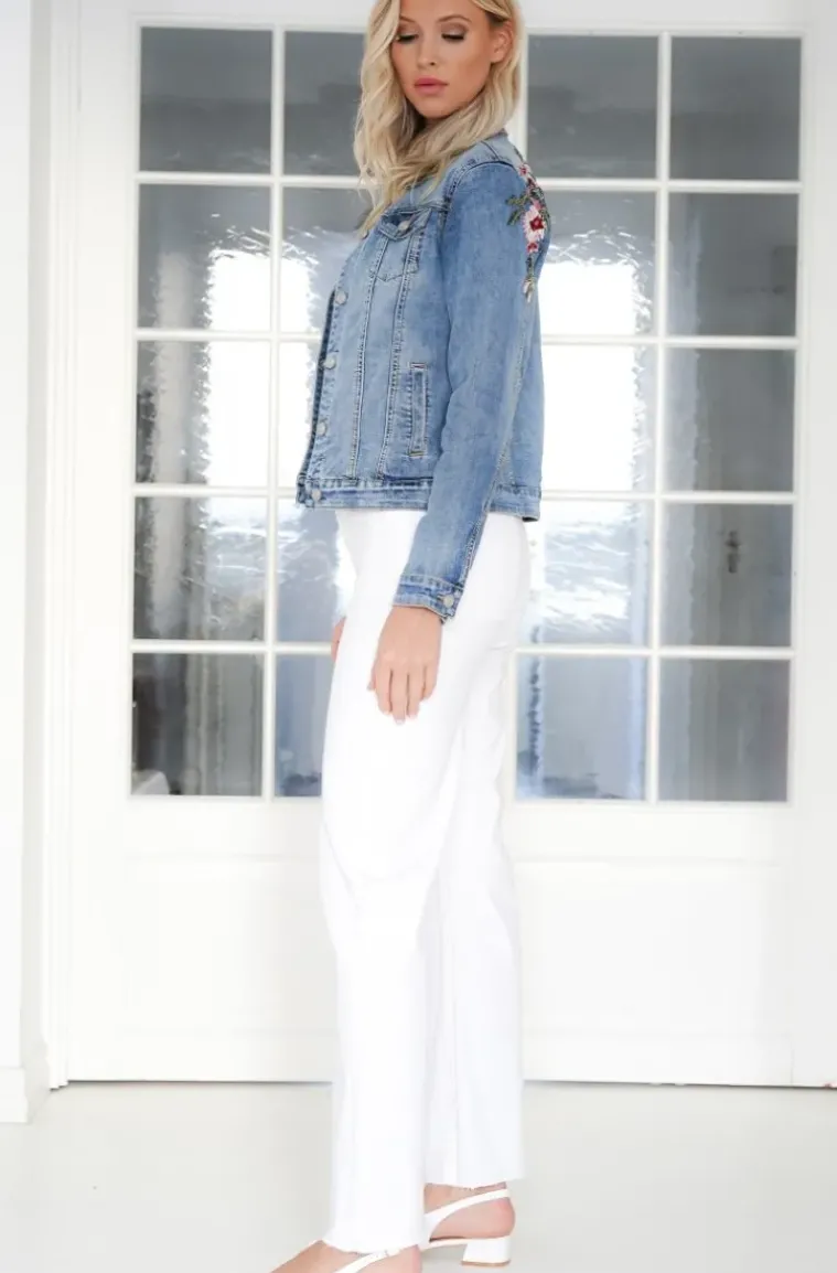 Mixed Brands - Embroidered Denim Jacket DC462 - Blue